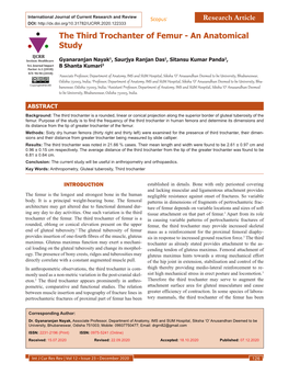 The Third Trochanter of Femur - an Anatomical Study