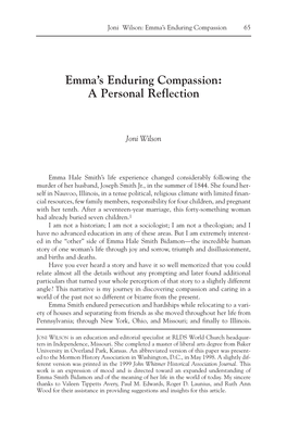 Emma's Enduring Compassion