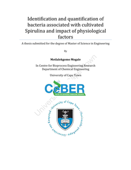 Identification and Quantification of Bacteria Associated with Cultivated