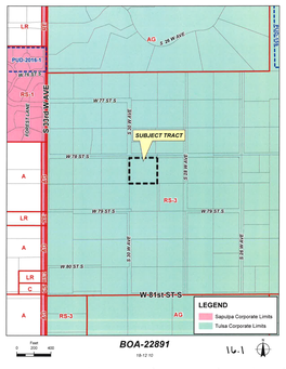 BOA-22891 0 200 400 \T,.\ 18-12 10 BOARD of ADJUSTMENT CASE REPORT