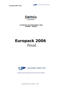 Europack 2006 Final