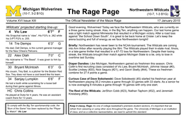 Michigan Wolverines the Rage Page Northwestern