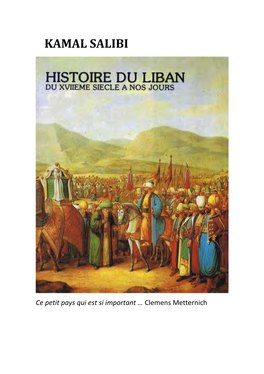 HISTOIRE DU LIBAN DU Xviième SIECLE a NOS JOURS.Pdf