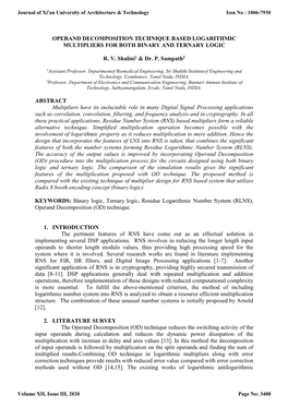 Operand Decomposition Technique Based Logarithmic Multipliers for Both Binary and Ternary Logic