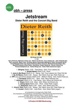 Jetstream Dieter Reith and the Concert Big Band