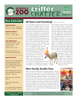 Critter Chatter • SPRING 2017