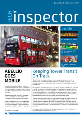 Abellio Goes Mobile Continued from Page 1