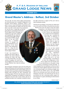 Grand Lodge News