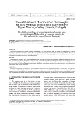 The Establishment of Radiocarbon Chronologies for Early Medieval Sites: a Case Study from the Upper Mondego Valley (Guarda, Portugal)