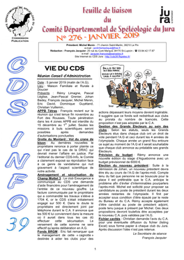 CDS-Info N°276 Janvier 2019