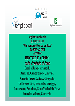 Presentazione Comune Di Broni