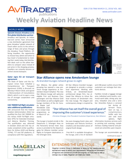 Weekly Aviation Headline News