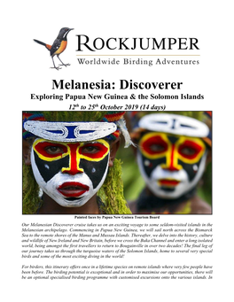 Melanesia: Discoverer Exploring Papua New Guinea & the Solomon Islands