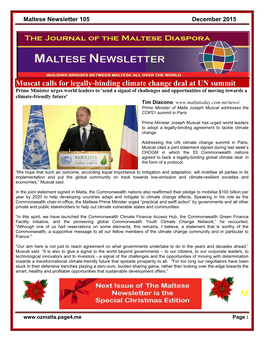 Maltese Newsletter 105 December 2015