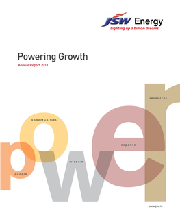 Powering Growth Annual Report 2011