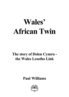 'Wales' African Twin' by Paul Williams