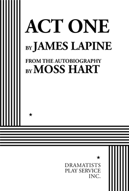 Act One by James Lapine