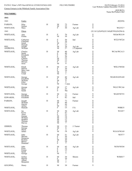 PATH:C:\Peter's WP Files\GENEAL\CENSUS\ENGLAND