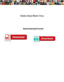 Delete About Blank Virus