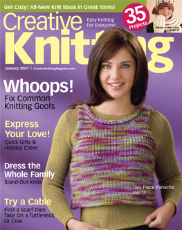 Whoops! Fix Common Knitting Goofs