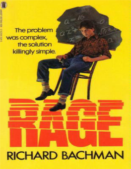 Rage Stephen King (Richard Bachman)