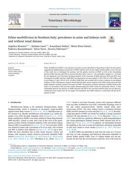 Feline Morbillivirus in Northern Italy Prevalence in Urine and Kidneys