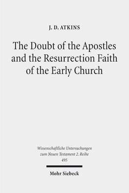 The Doubt of the Apostles and the Resurrection Faith of the Early Church