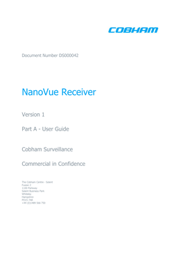 Nanovue Receiver