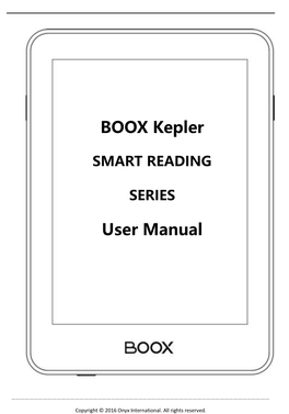 BOOX Kepler User Manual