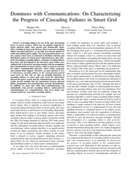 On Characterizing the Progress of Cascading Failures in Smart Grid