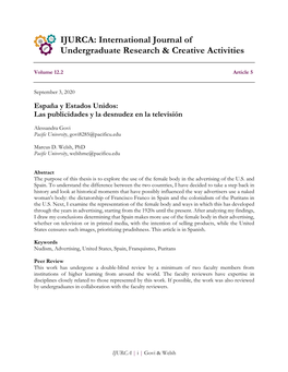 IJURCA: International Journal of Undergraduate Research & Creative Activities