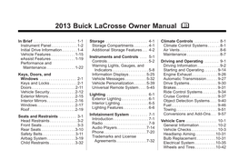 2013 Buick Lacrosse Owner Manual M