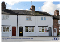 Honey Bee Cottage 15 Betchton Road, Malkins Bank £114,950 Honey Bee Cottage 15 Betchton Road, Malkins Bank - £114,950