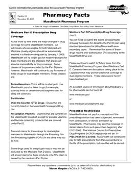 Medicare Part D Prescription Drug Coverage