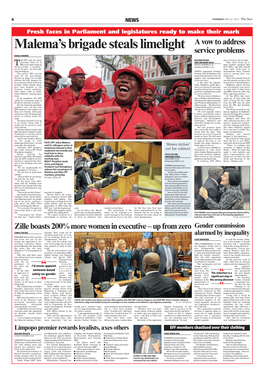 Malema's Brigade Steals Limelight