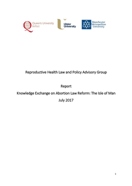 Reproductive Health Law and Policy Advisory Group Report Knowledge