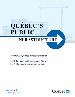 Québec's Public Infrastructures