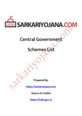 Central Govt. Schemes