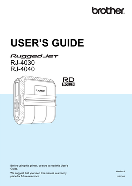 Installing the Printer Driver and the Software for RJ-4040