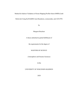 Limb Retrievals Using the RAQMS-Aura Reanalysis, Ozonesond