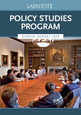 Policy Studies 2010 Annual Report