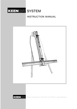 Keencut System 3000 & 4000 Manual