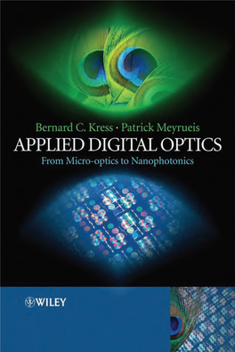 Applied Digital Optics: from Micro-Optics to Nanophotonics Bernard C