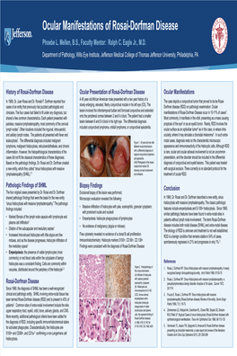 Ocular Manifestations of Rosai-Dorfman Disease Phoebe L