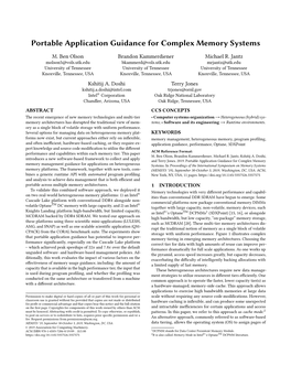 Portable Application Guidance for Complex Memory Systems