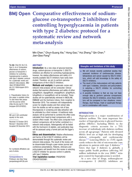 Comparative Effectiveness of Sodium- Glucose Co-Transporter 2 Inhibitors