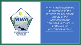 Memphremagog Watershed Association