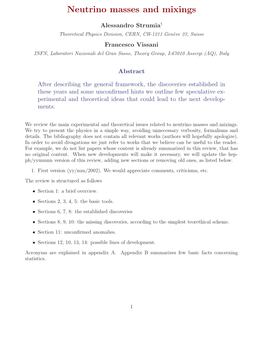 Neutrino Masses and Mixings