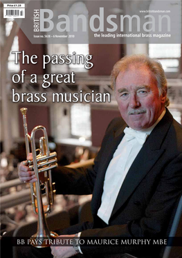 The Passing of a Great Brass Musician