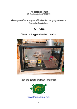 Tortoise Vivarium Tests